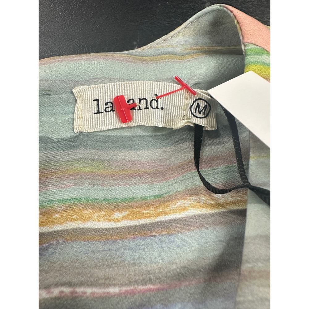 Lavand Striped Sheath Dress Multicolor 100% Polyester Sleeveless Spain Sz M NWT - Picture 6 of 9